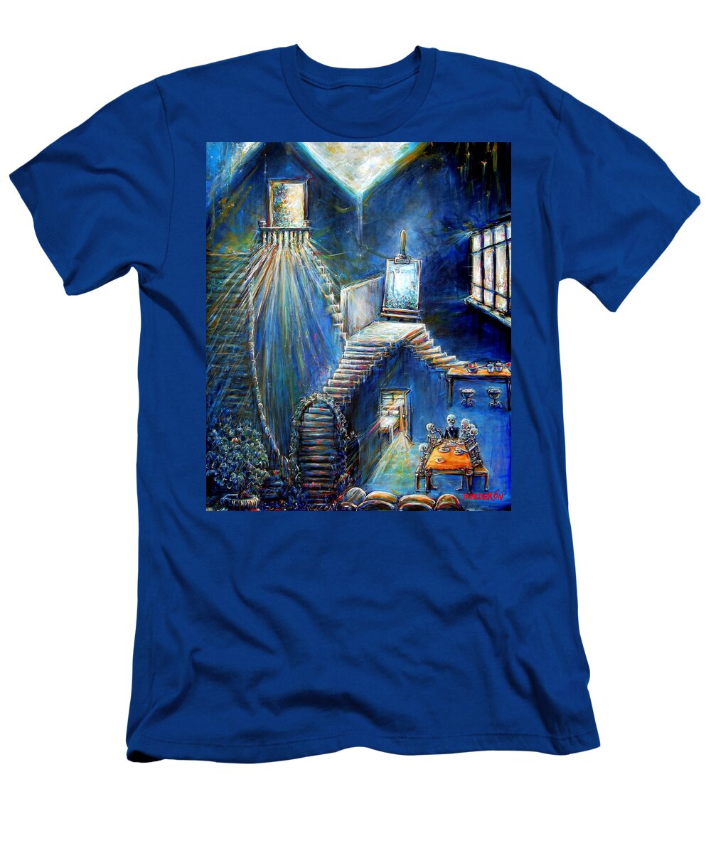 Dream House T-Shirt featuring the painting Dream House by Heather Calderon
