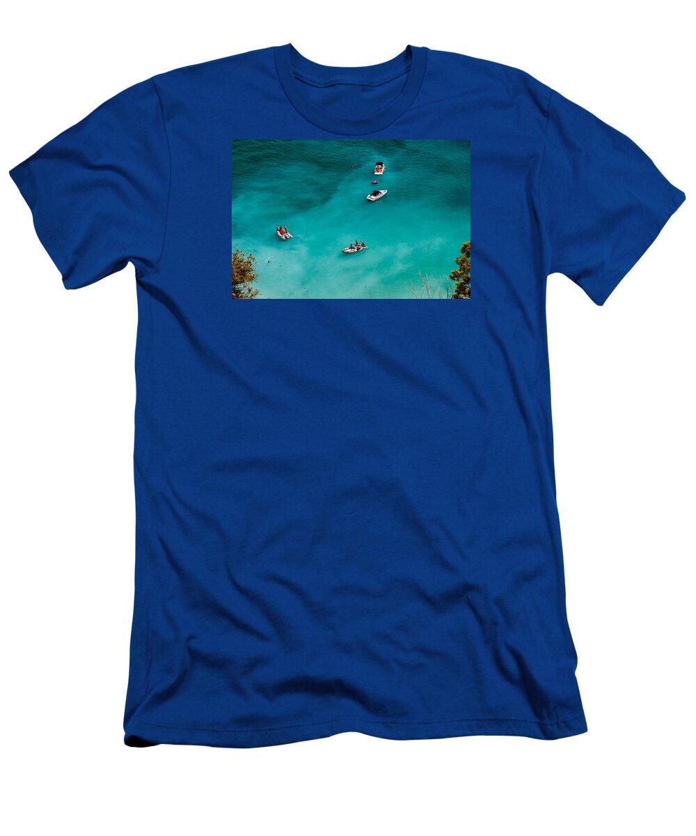 Landscape T-Shirt featuring the photograph Dreamy Blue Water by Joao Pedro Sousa