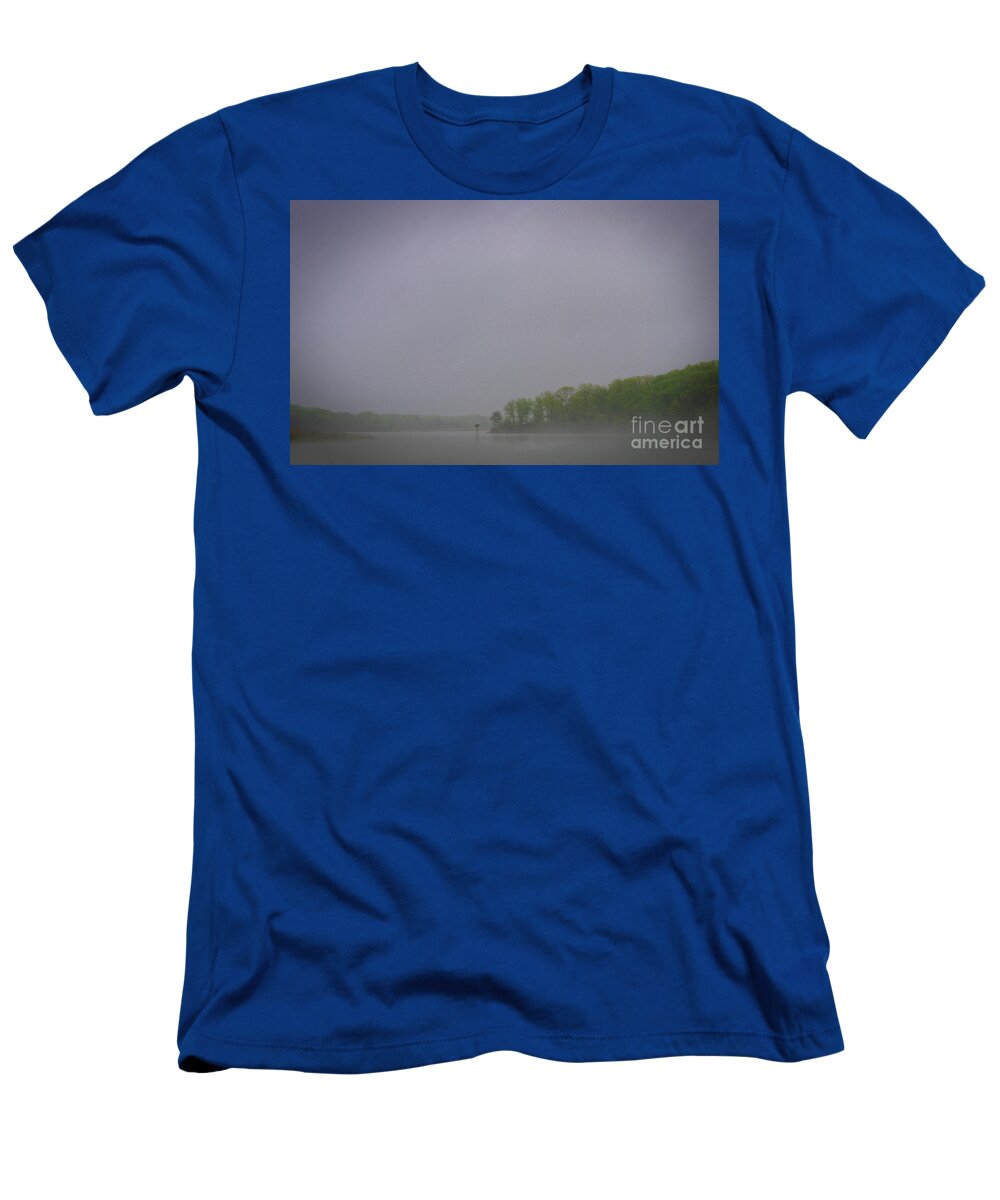 Nature T-Shirt featuring the photograph Dreamy River Mist by Skip Willits