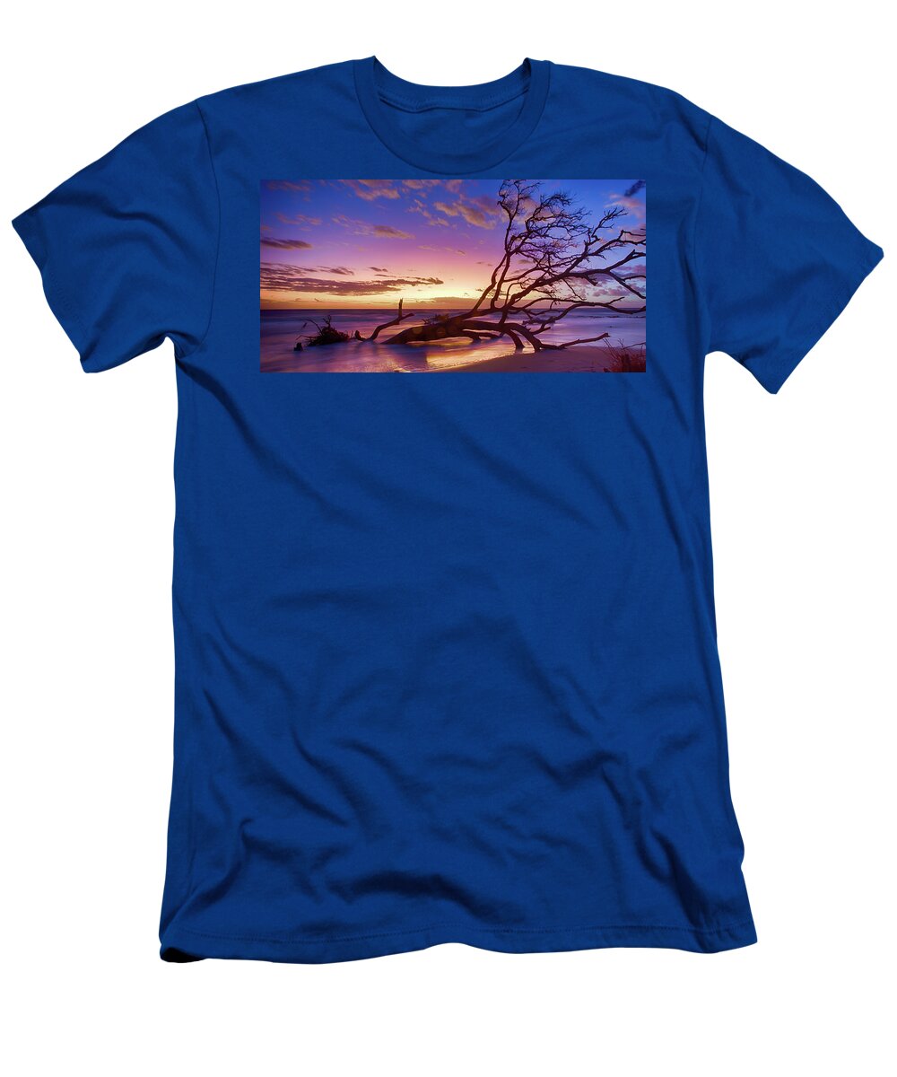 Landscape T-Shirt featuring the photograph Driftwood Beach 1 by Dillon Kalkhurst
