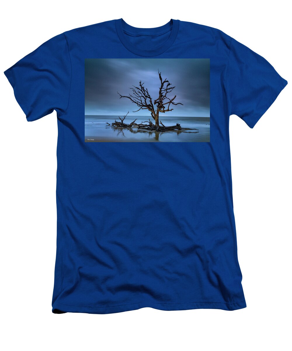 Driftwood T-Shirt featuring the photograph Driftwood Tree by Fran Gallogly