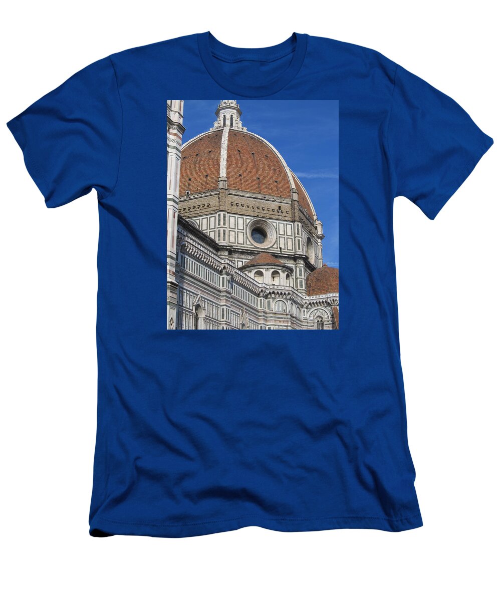 Duomo Cathedral Florence Italy Tuscany T-Shirt featuring the painting Duomo Cathedral Florence Italy by Lisa Boyd