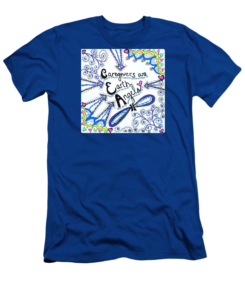 Gelpens T-Shirt featuring the drawing Earth Angel by Carole Brecht