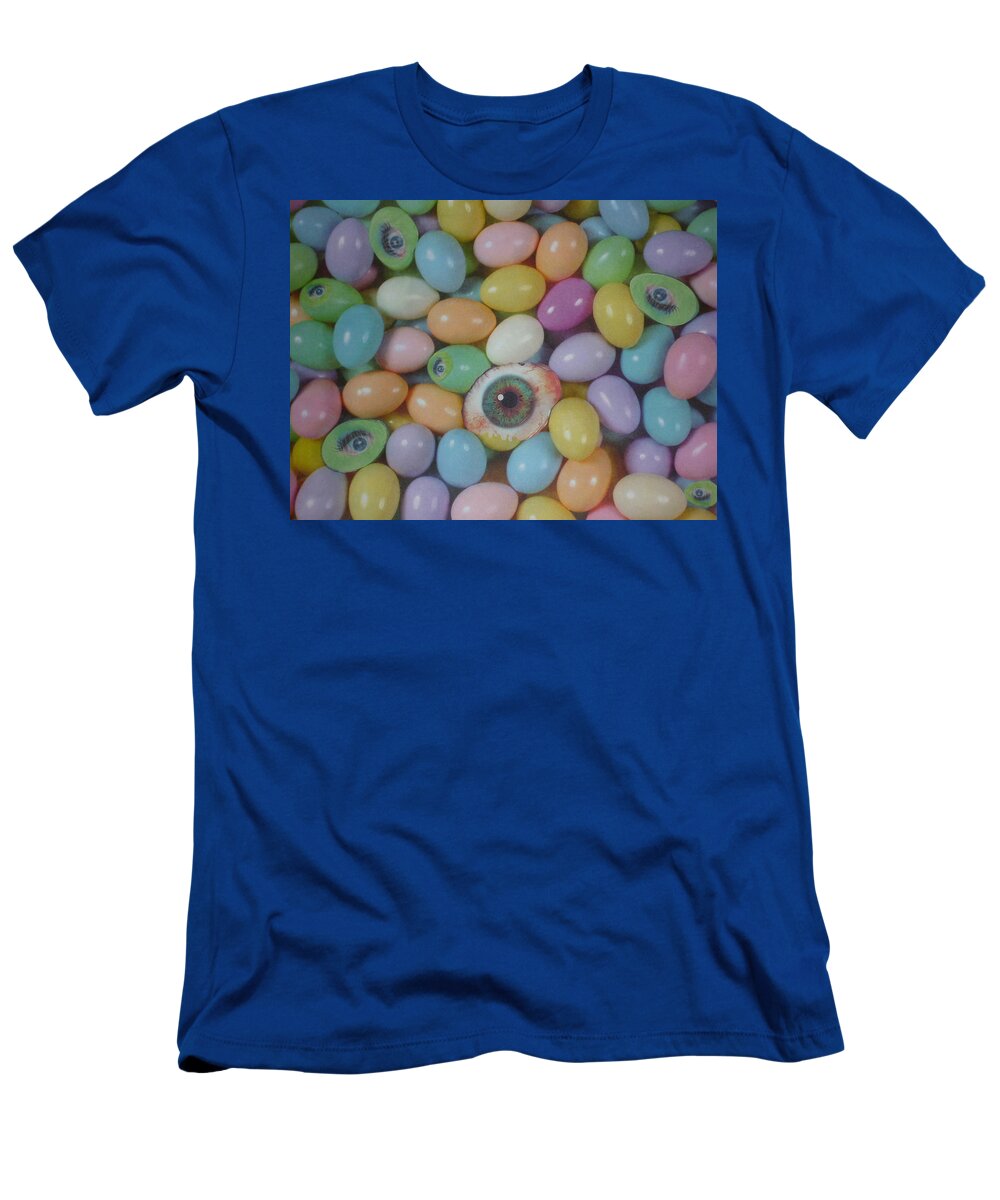 Eggs T-Shirt featuring the mixed media Easter Eyes by Douglas Fromm