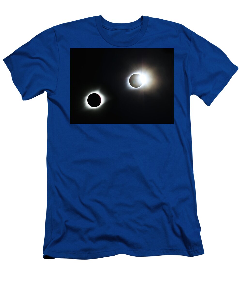 Sun T-Shirt featuring the photograph Totality Awesome by Christopher McKenzie
