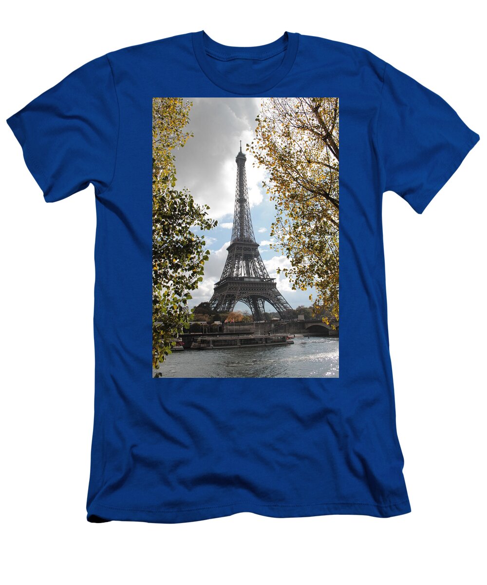 Eiffel Tower T-Shirt featuring the photograph Eiffel from Avenue de New York by Christopher J Kirby