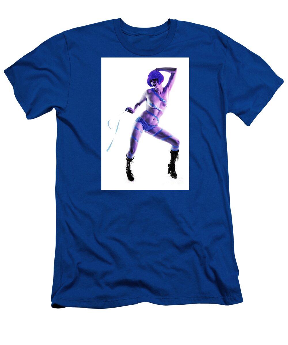 Artistic T-Shirt featuring the photograph Electric Blue by Robert WK Clark