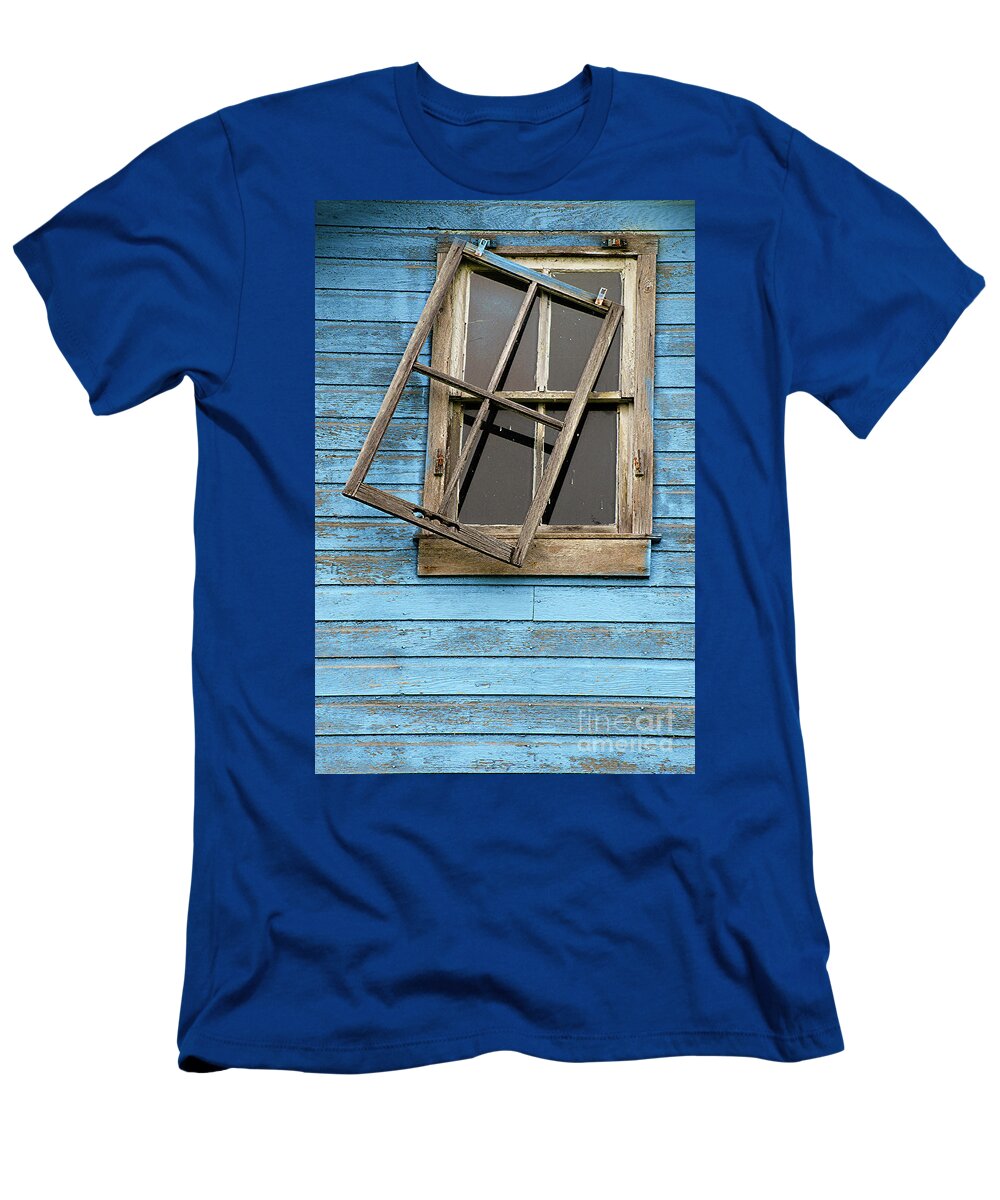 Window T-Shirt featuring the photograph End Of The Line by Bob Christopher