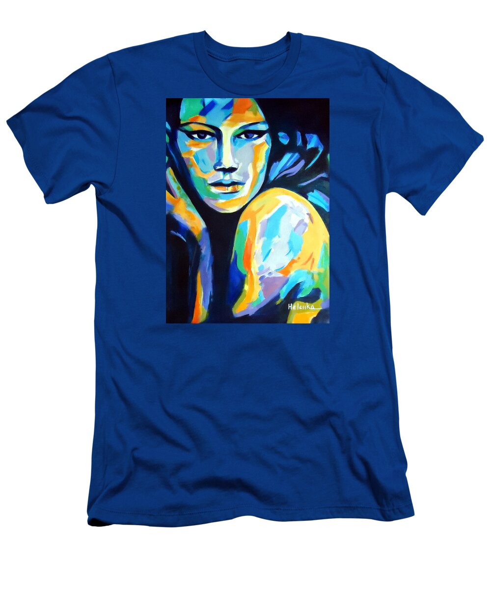 Affordable Original Art T-Shirt featuring the painting Endless wondering by Helena Wierzbicki