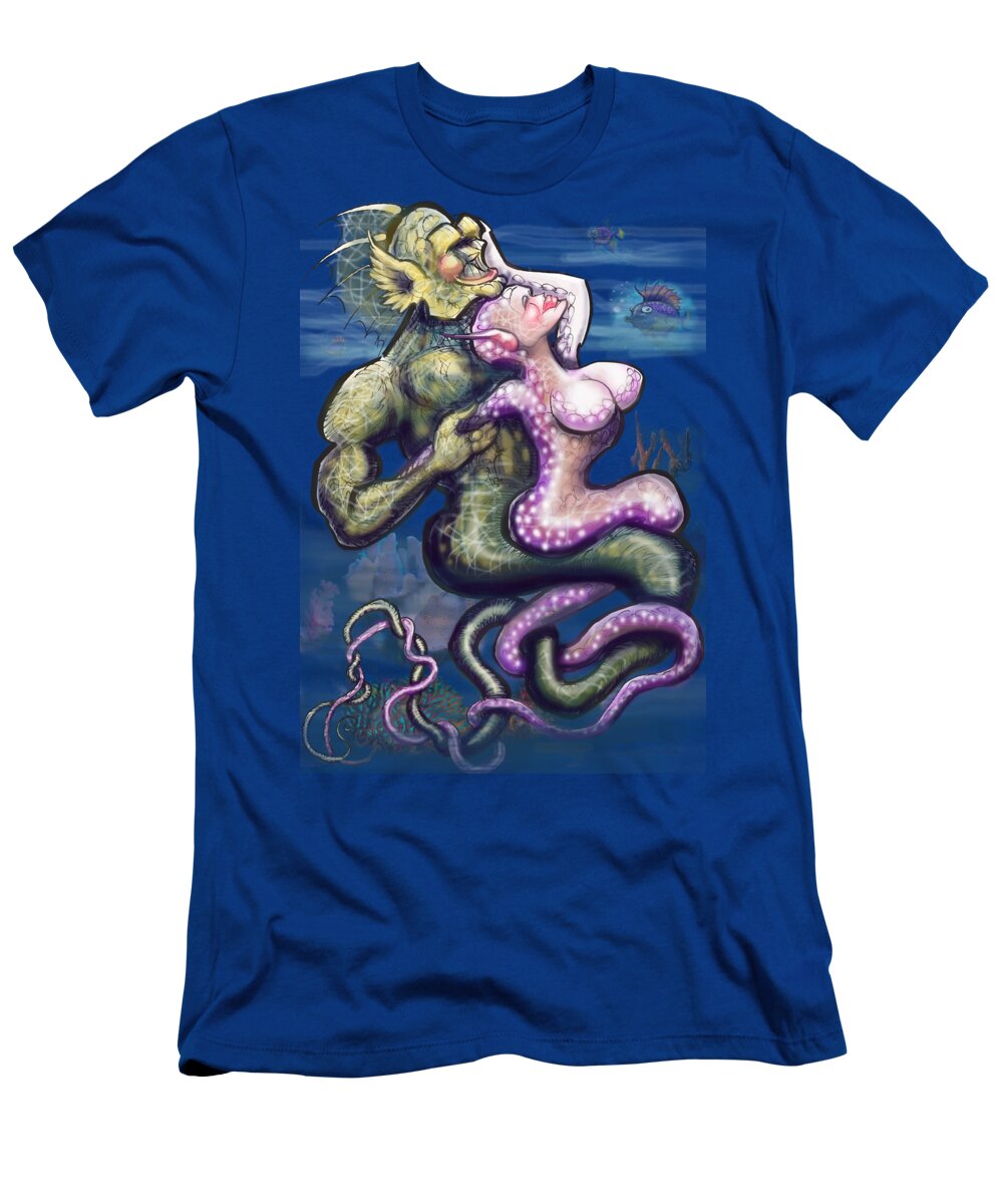 Entwine T-Shirt featuring the digital art Entwined by Kevin Middleton