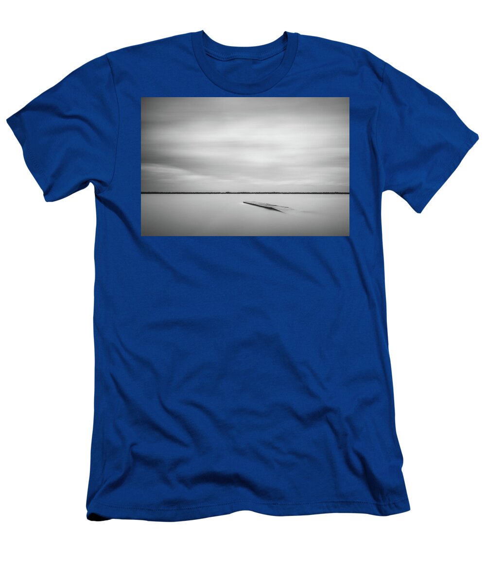 Pier T-Shirt featuring the photograph Ethereal Long Exposure of a Pier in the Lake by Todd Aaron