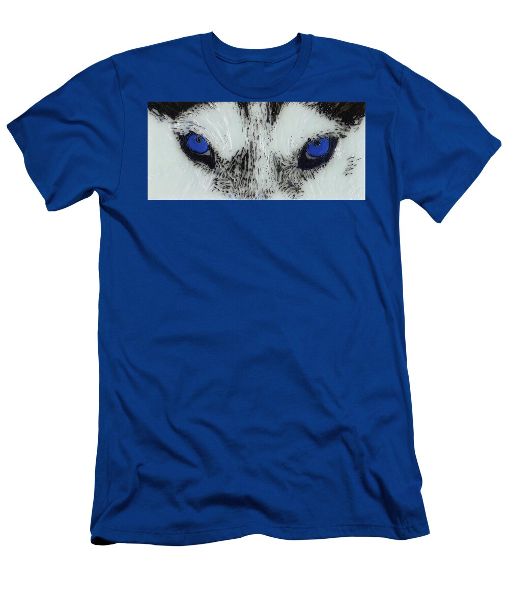 Eyes T-Shirt featuring the painting Eyes of the Wild by Phil Strang