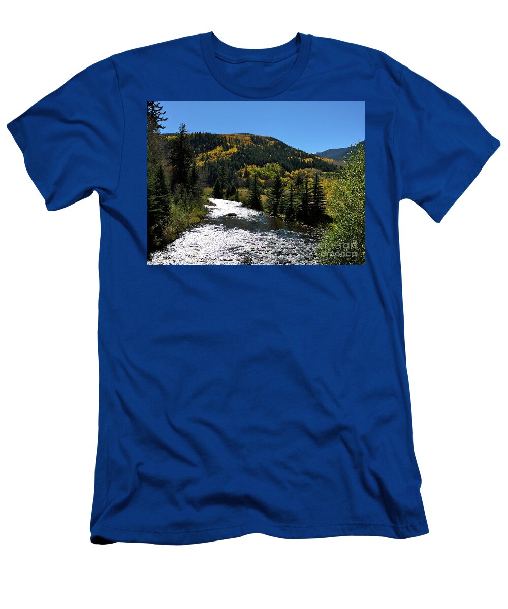 Stream T-Shirt featuring the photograph Fall #1 by Dennis Richardson