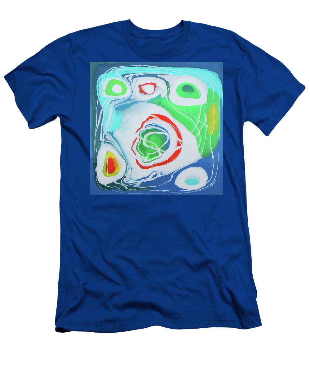 Abstract T-Shirt featuring the painting Fall in Line 1 by Madeleine Arnett