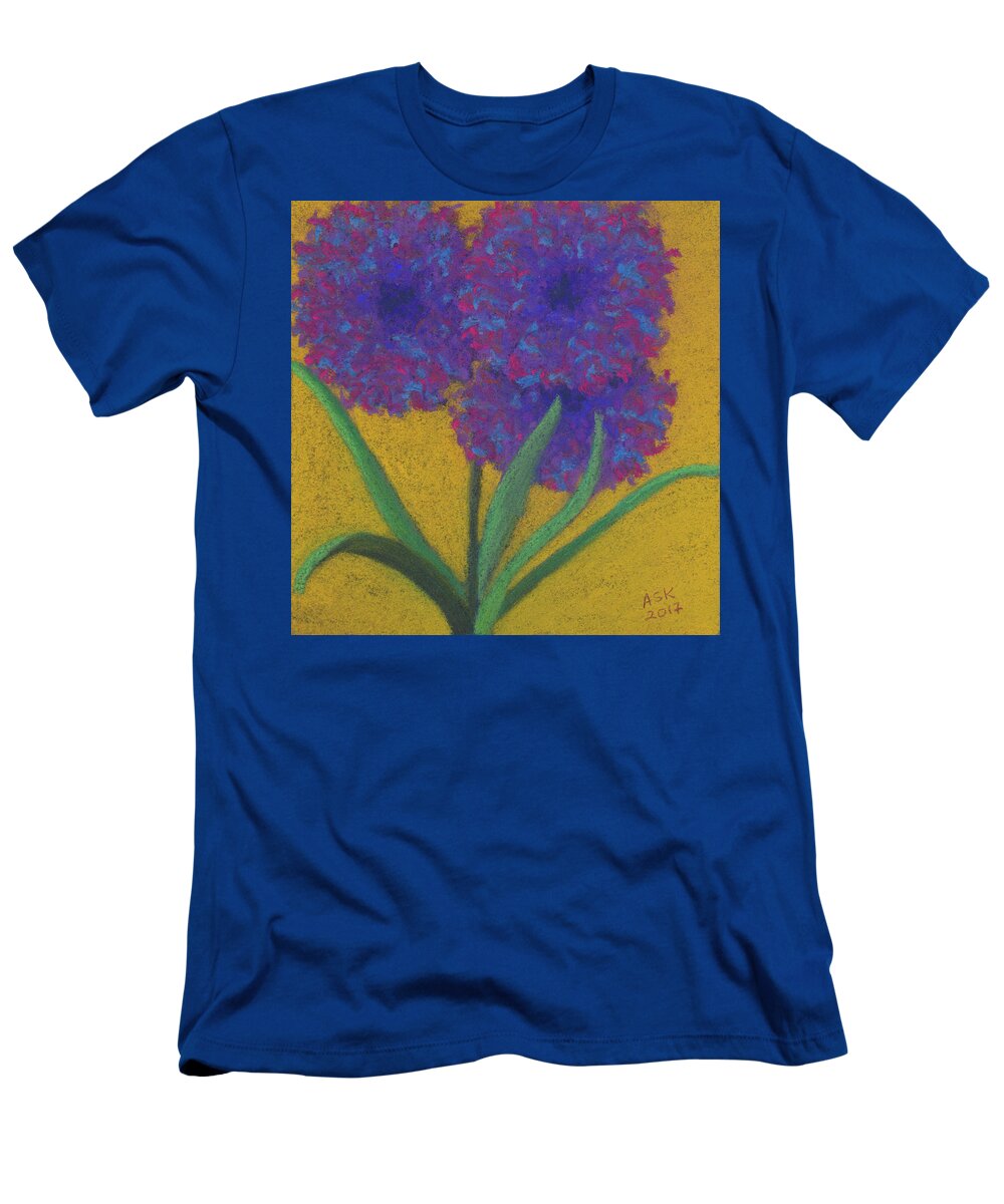 Flower T-Shirt featuring the pastel Fantasy Flower by Anne Katzeff