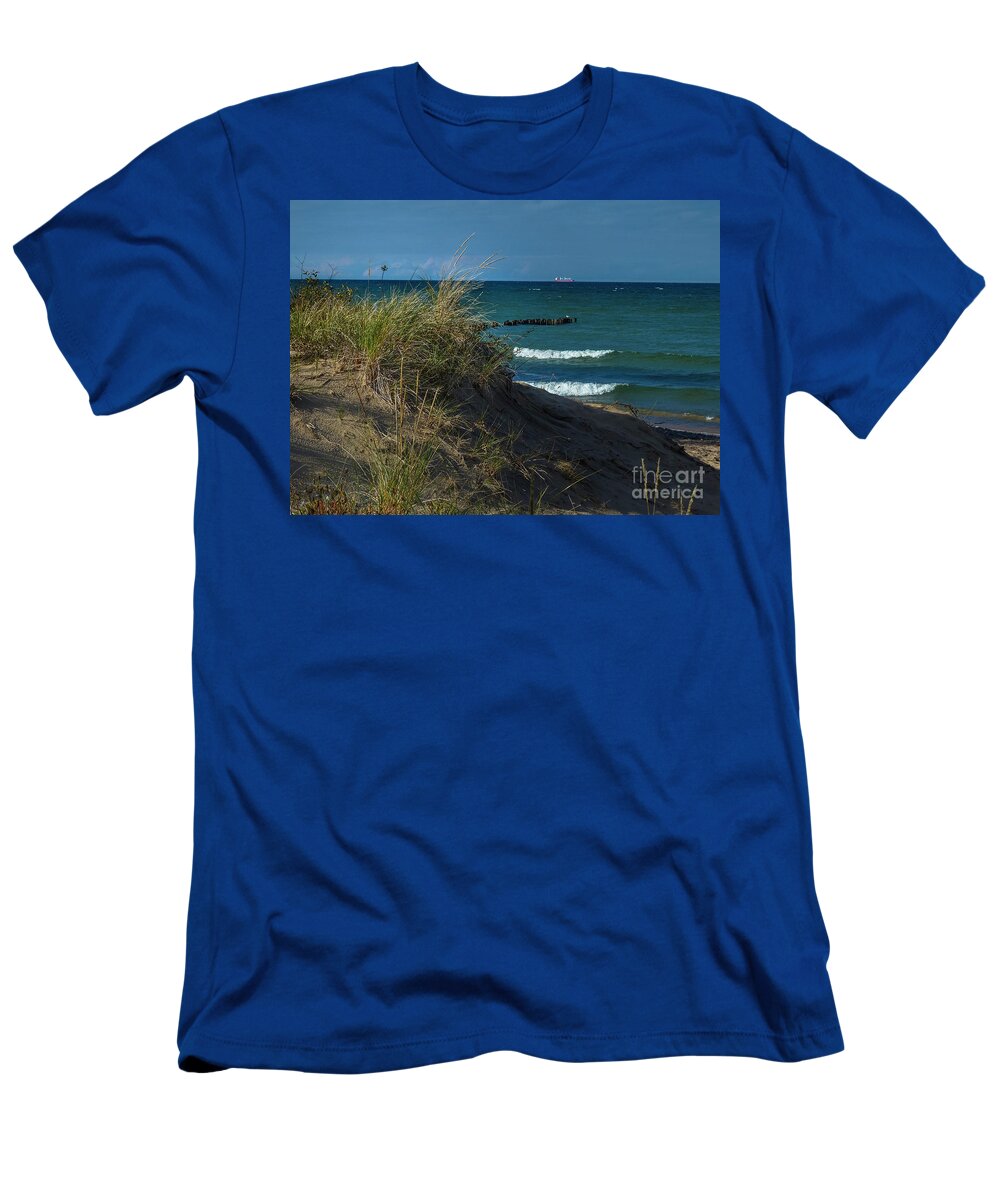 Federal Hudson T-Shirt featuring the photograph Federal Hudson IMO 9205902 Whitefish Point Michigan by Teresa A and Preston S Cole Photography