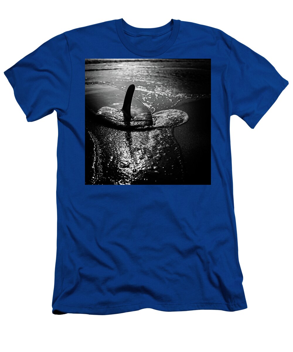 Surfing T-Shirt featuring the photograph fin by Nik West