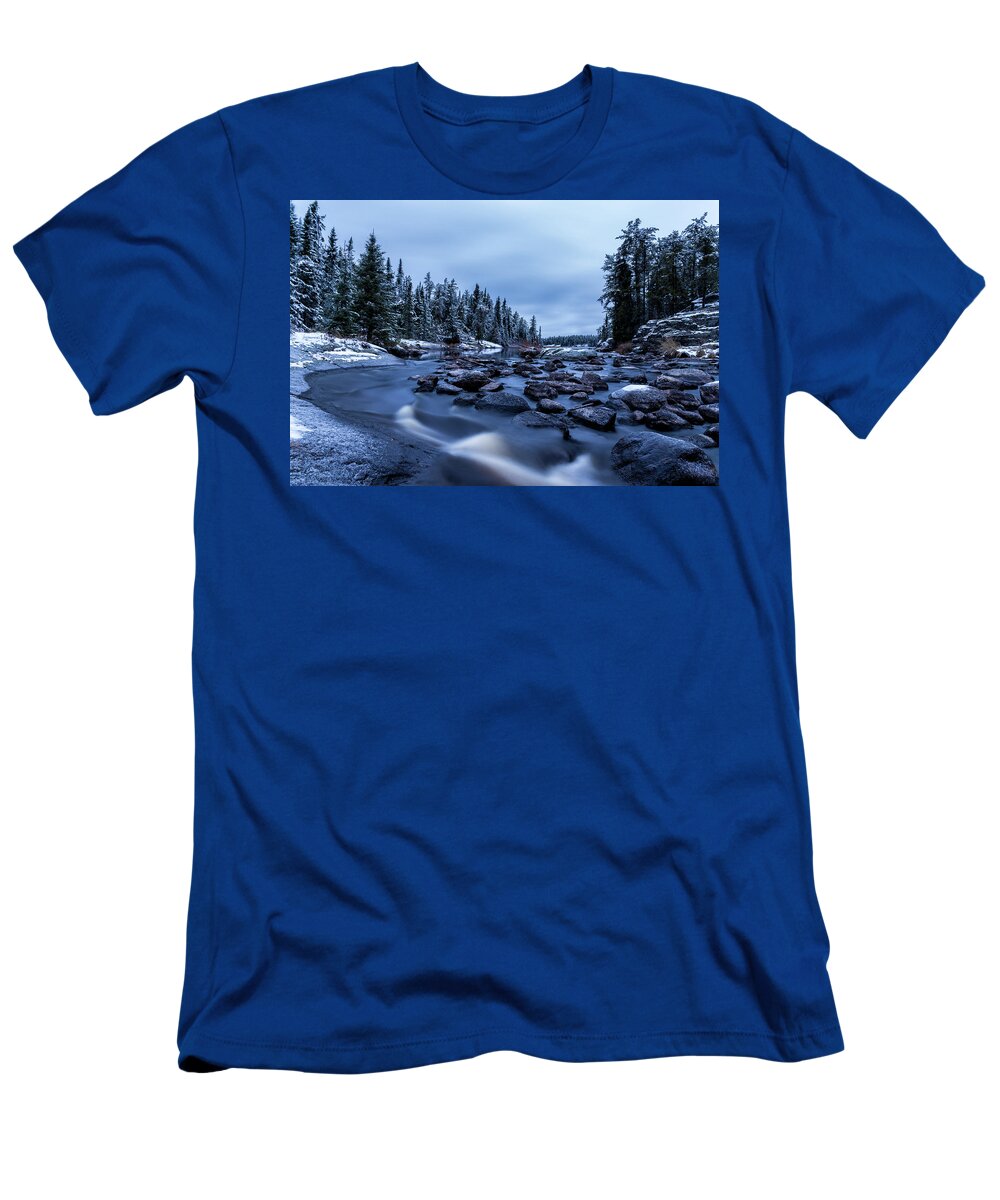 Snow T-Shirt featuring the photograph First Snow by Nebojsa Novakovic
