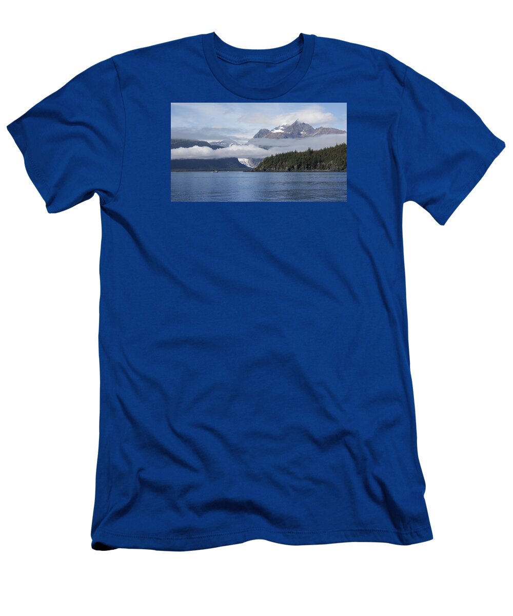 Davidson Glacier T-Shirt featuring the photograph Fishing in Southeast Alaska by Michele Cornelius