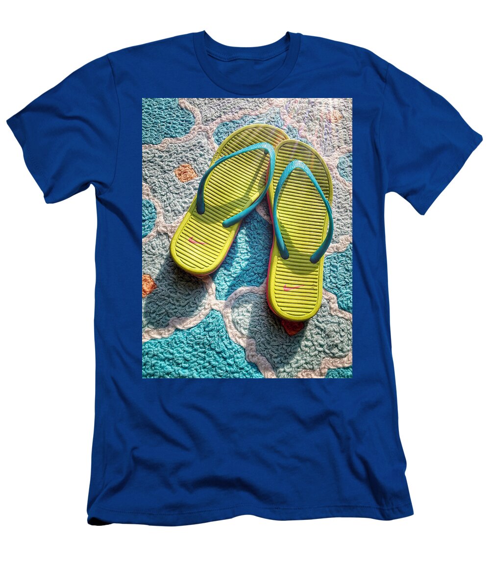 Barefoot T-Shirt featuring the photograph Flip Flops by Jill Love