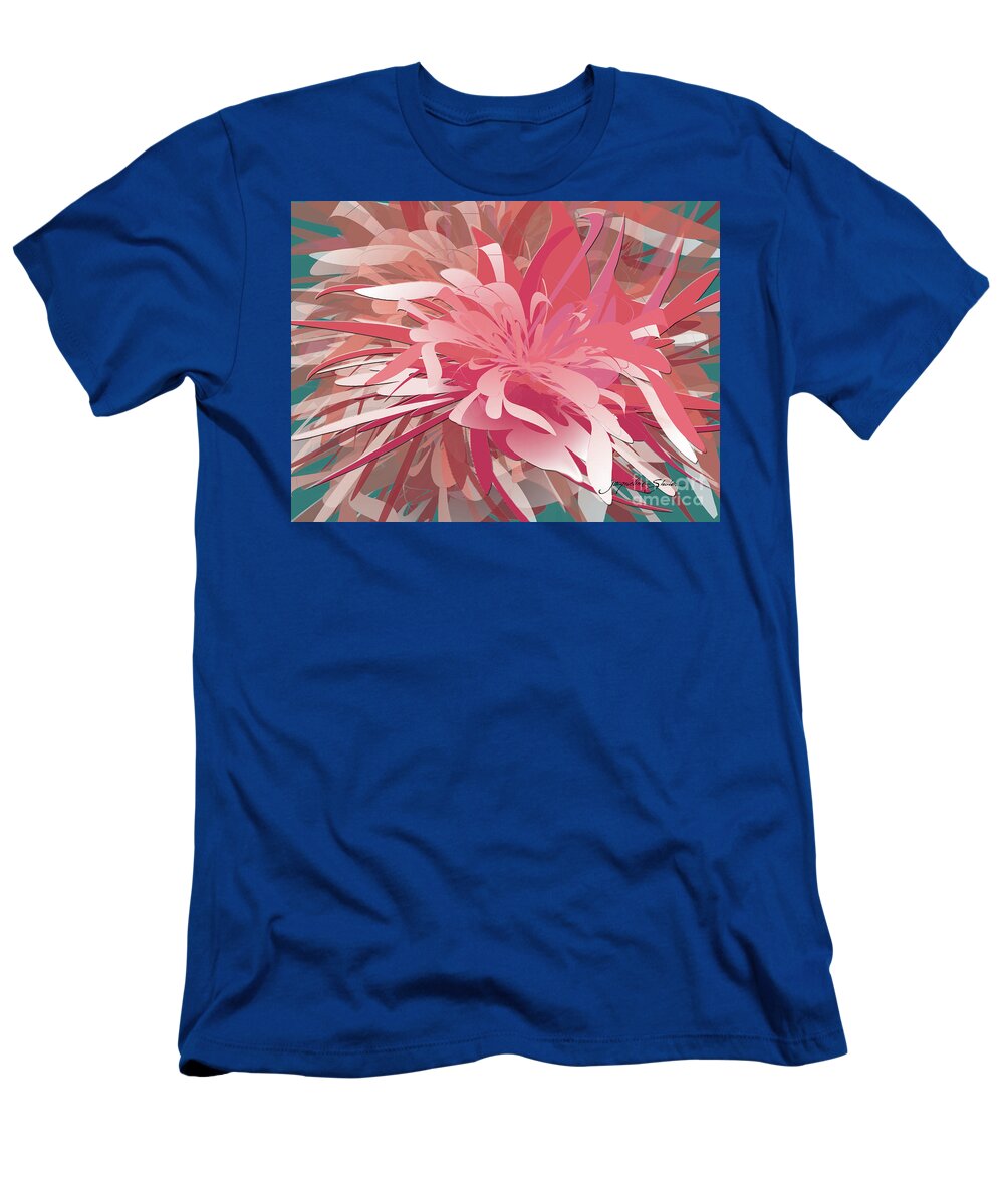 Flower T-Shirt featuring the digital art Floral Profusion by Jacqueline Shuler