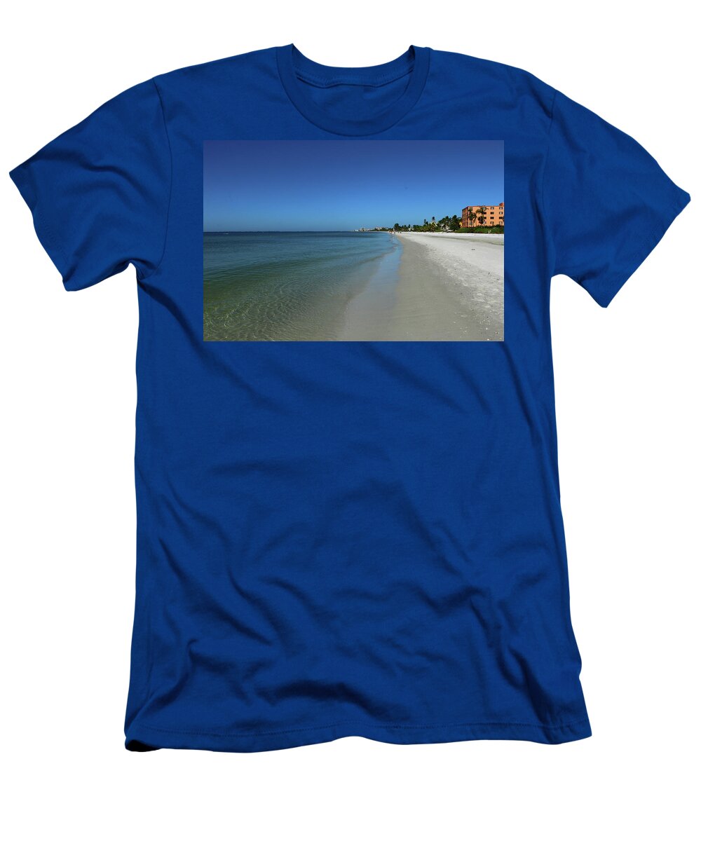 Architecture T-Shirt featuring the photograph Fort Myers Beach November 2017 by Christiane Schulze Art And Photography