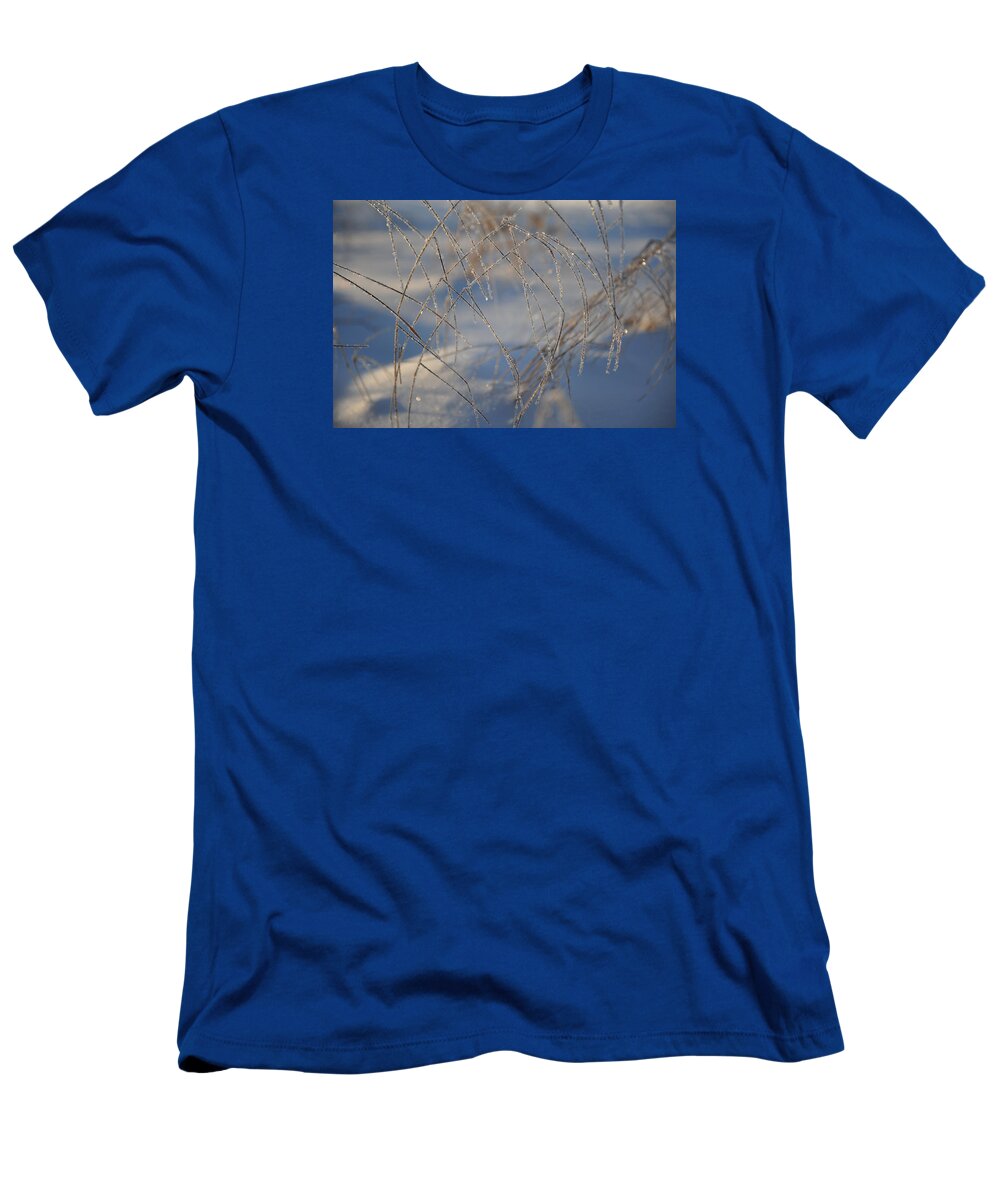 December T-Shirt featuring the photograph Frosted Lines by Randi Grace Nilsberg