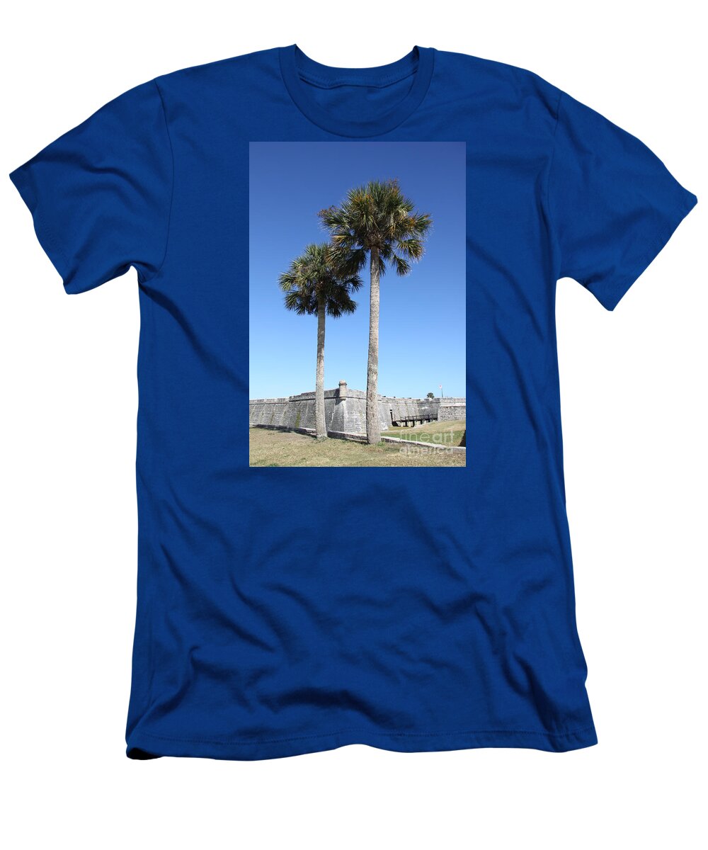 Fort T-Shirt featuring the photograph Garrita And Palms At The Fort by Christiane Schulze Art And Photography