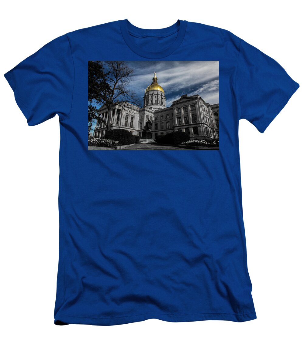 Atlanta T-Shirt featuring the photograph Georgia State Capital by Kenny Thomas