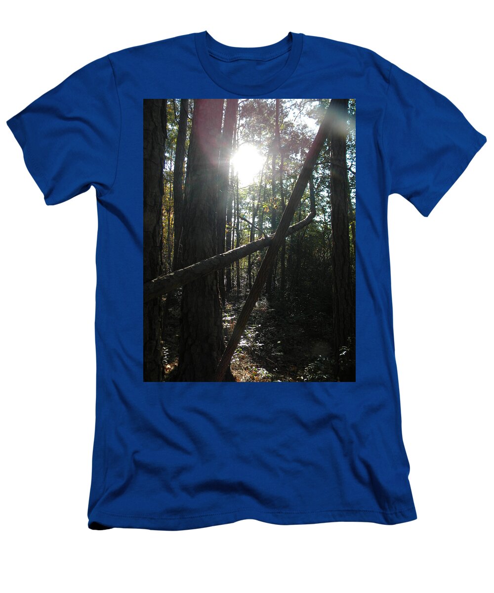 Cross T-Shirt featuring the photograph God is always with you by Matthew Seufer