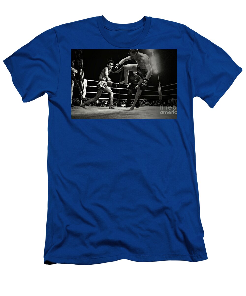 Kick Boxing T-Shirt featuring the photograph Going Down by Ian Gledhill