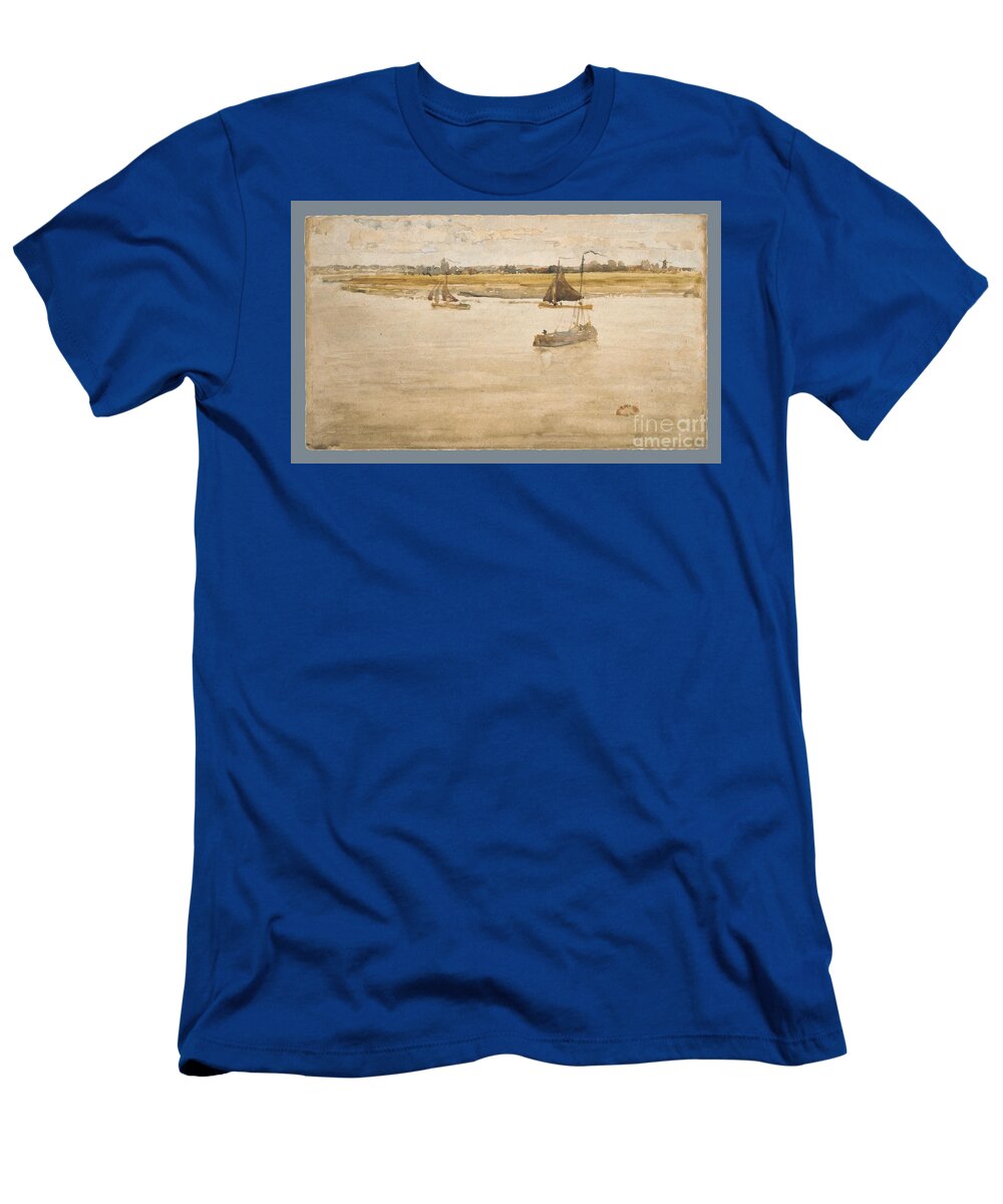 Gold And Brown T-Shirt featuring the painting Gold and Brown by MotionAge Designs