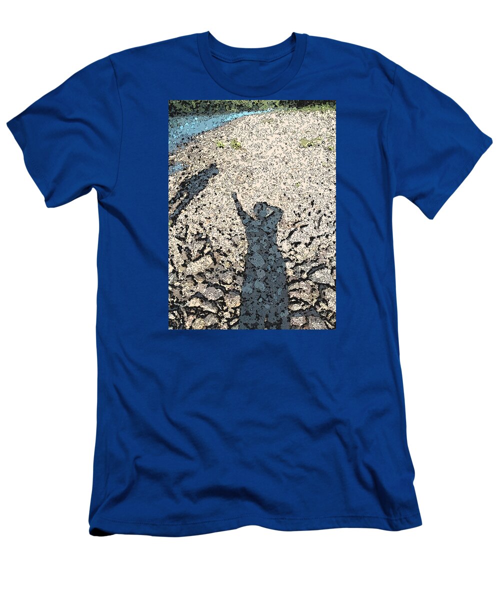 Shadows T-Shirt featuring the painting Gone Away by Susan Esbensen