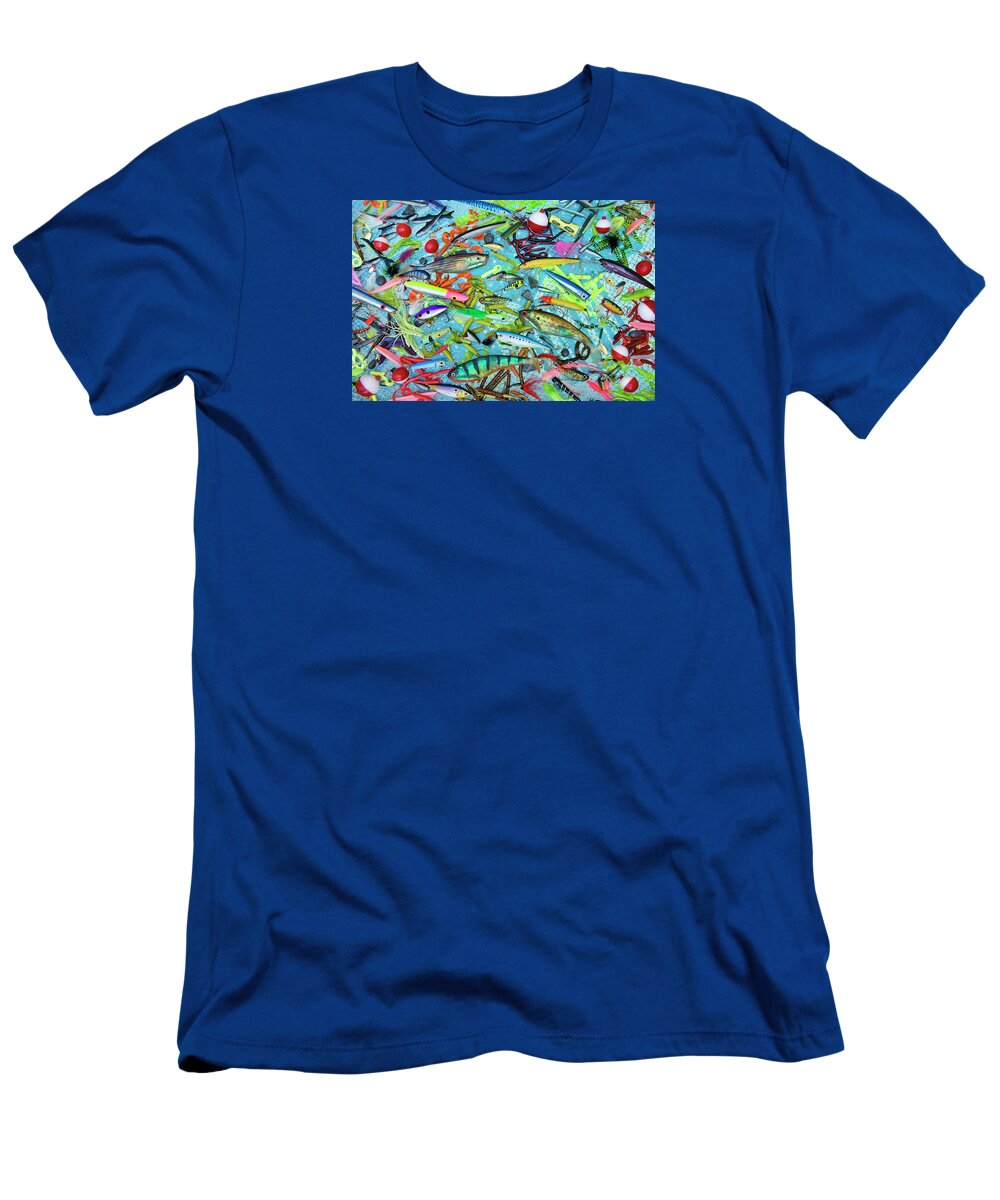 Jigsaw Puzzle T-Shirt featuring the photograph Gone Fishin' by Carole Gordon