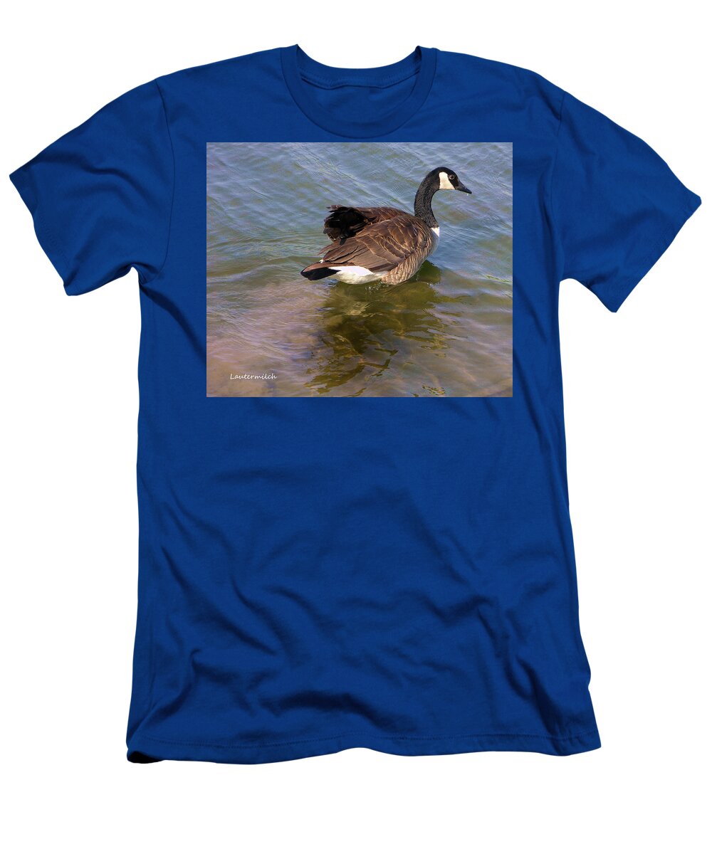 Goose T-Shirt featuring the photograph Goose by John Lautermilch