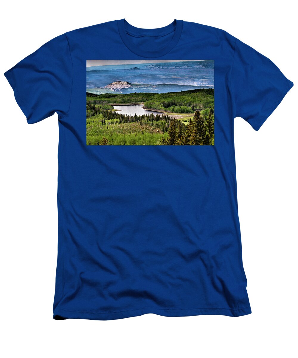 Colorado T-Shirt featuring the photograph Grand Mesa -Northwest Colorado by Donald Pash