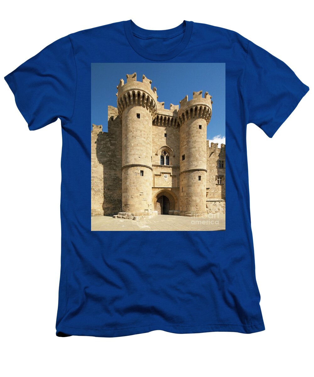 Prott T-Shirt featuring the photograph Grandmaster Palace Rhodes Island Greece 1 by Rudi Prott