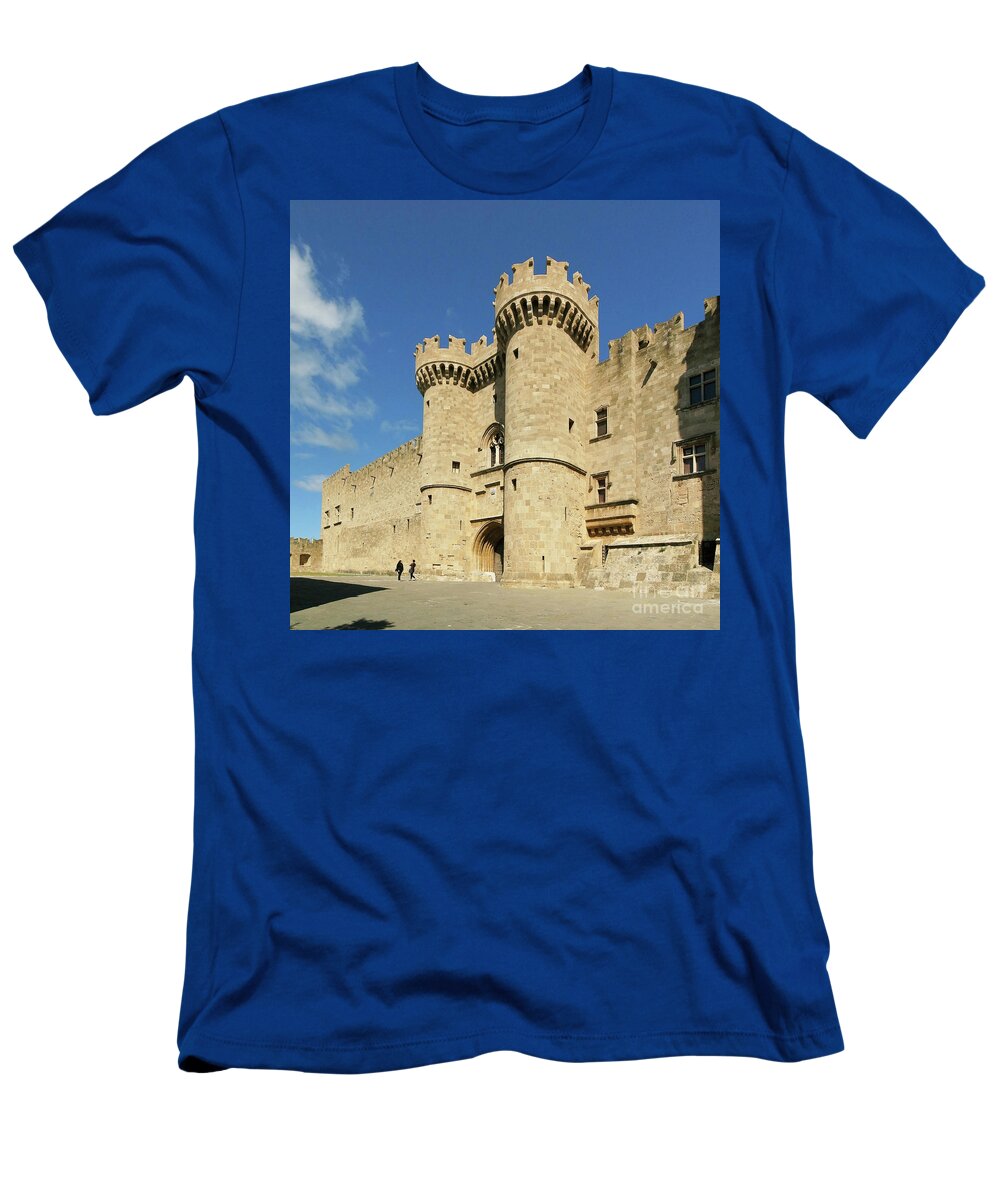 Prott T-Shirt featuring the photograph Grandmaster Palace Rhodes Island Greece 2 by Rudi Prott