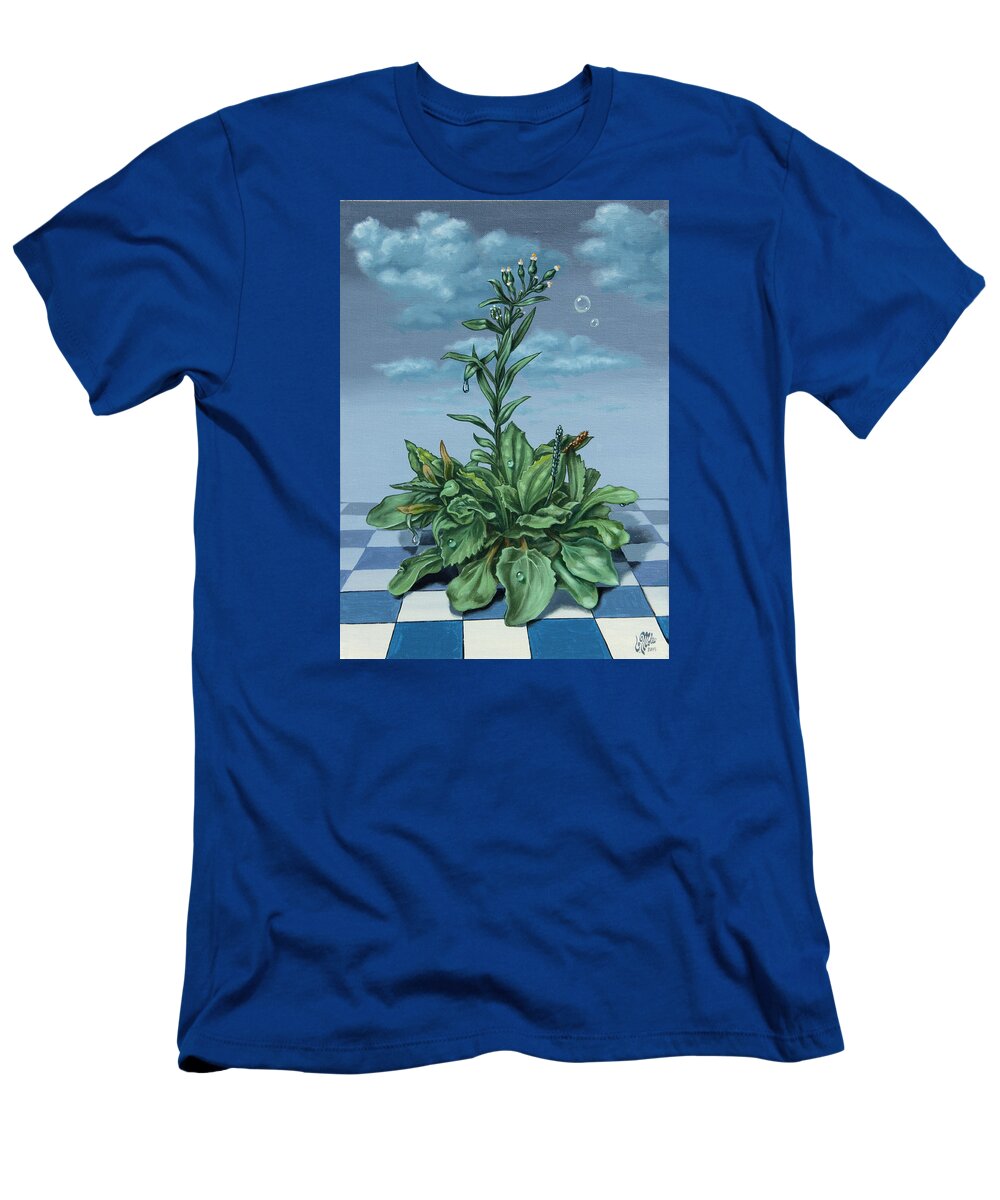 Grass T-Shirt featuring the painting Grass by Victor Molev