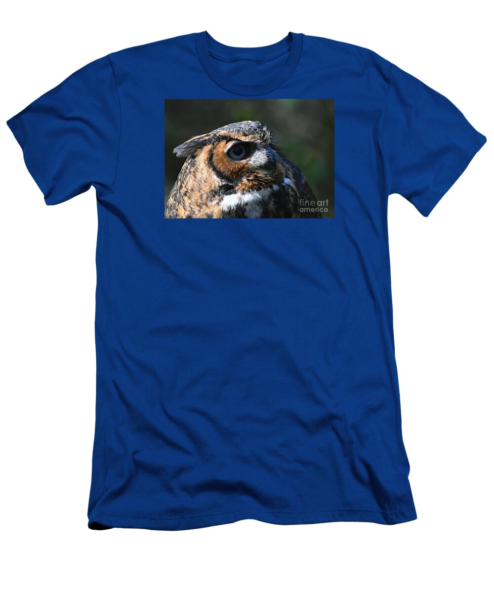 Art T-Shirt featuring the photograph Great Horned Owl by DB Hayes