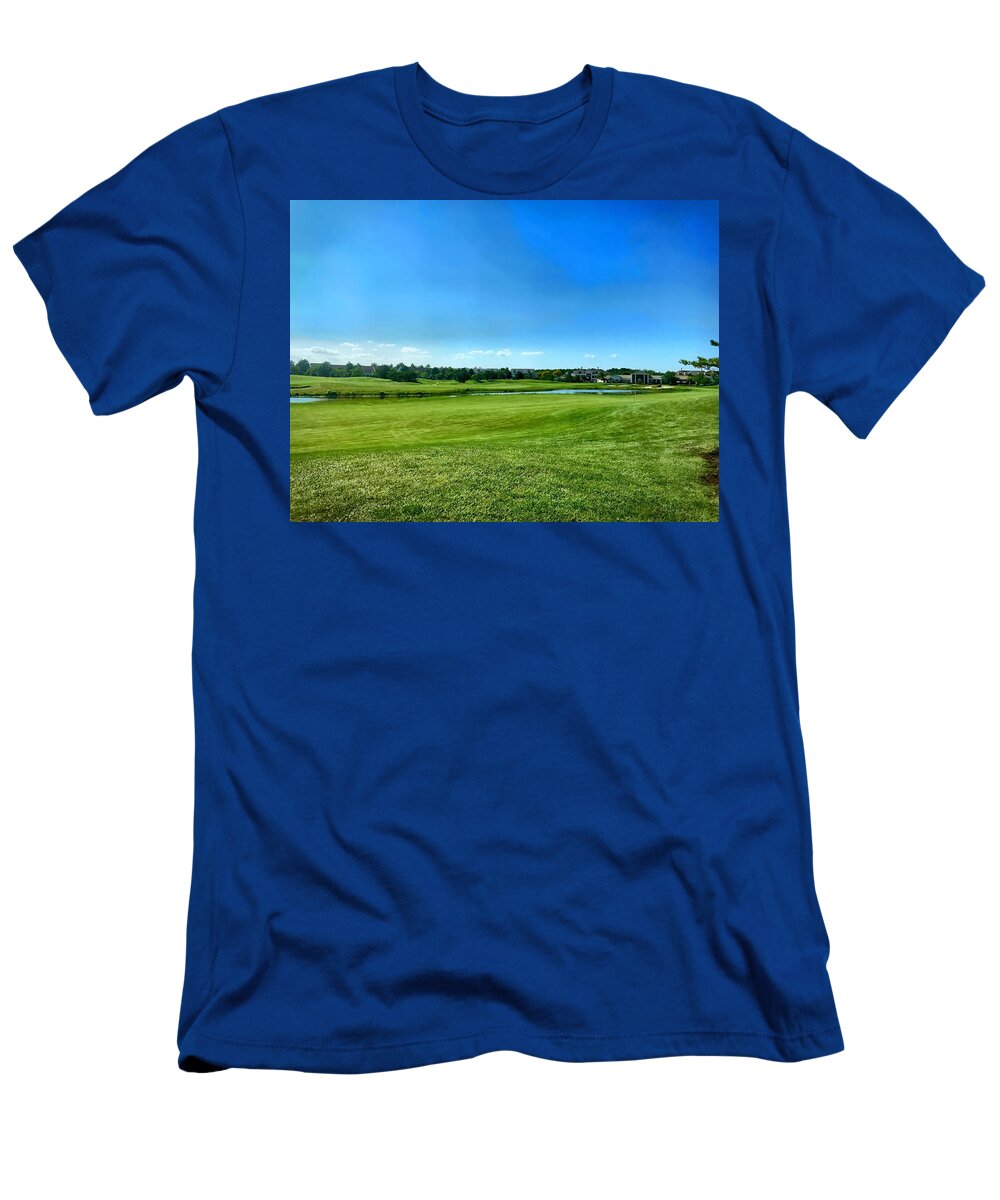 Landscape T-Shirt featuring the photograph Green Acres 2018 by Chris Montcalmo
