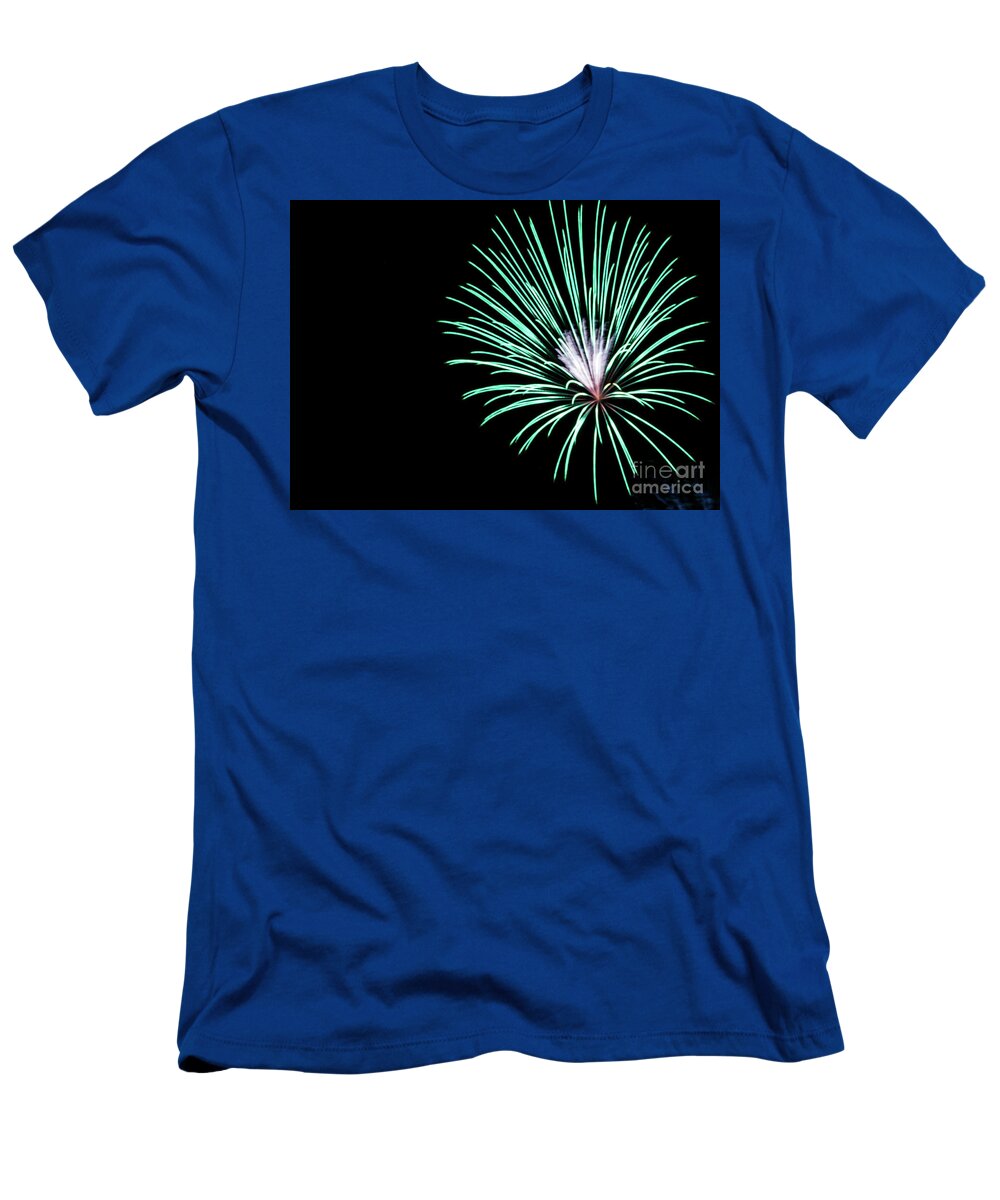 Fireworks T-Shirt featuring the photograph Green Explosion by Suzanne Luft
