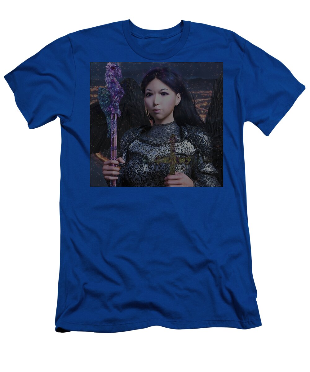 Vietnamese Angel T-Shirt featuring the photograph Guardian10 by Suzanne Silvir