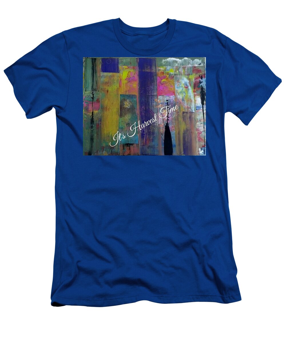 Harvest T-Shirt featuring the painting Harvest Time Jubilee by Kelly M Turner