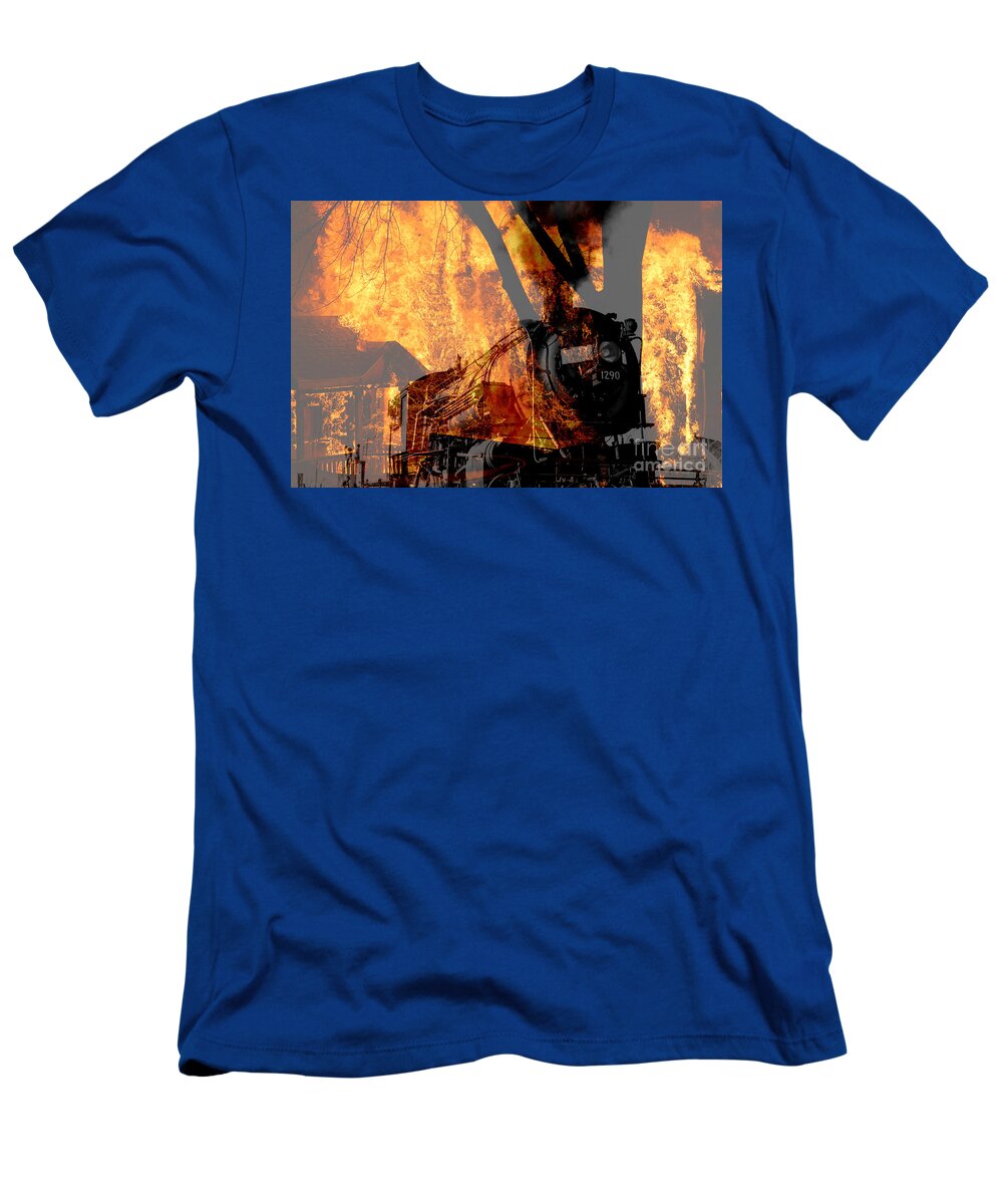 Train T-Shirt featuring the photograph Hell Train by Rick Rauzi