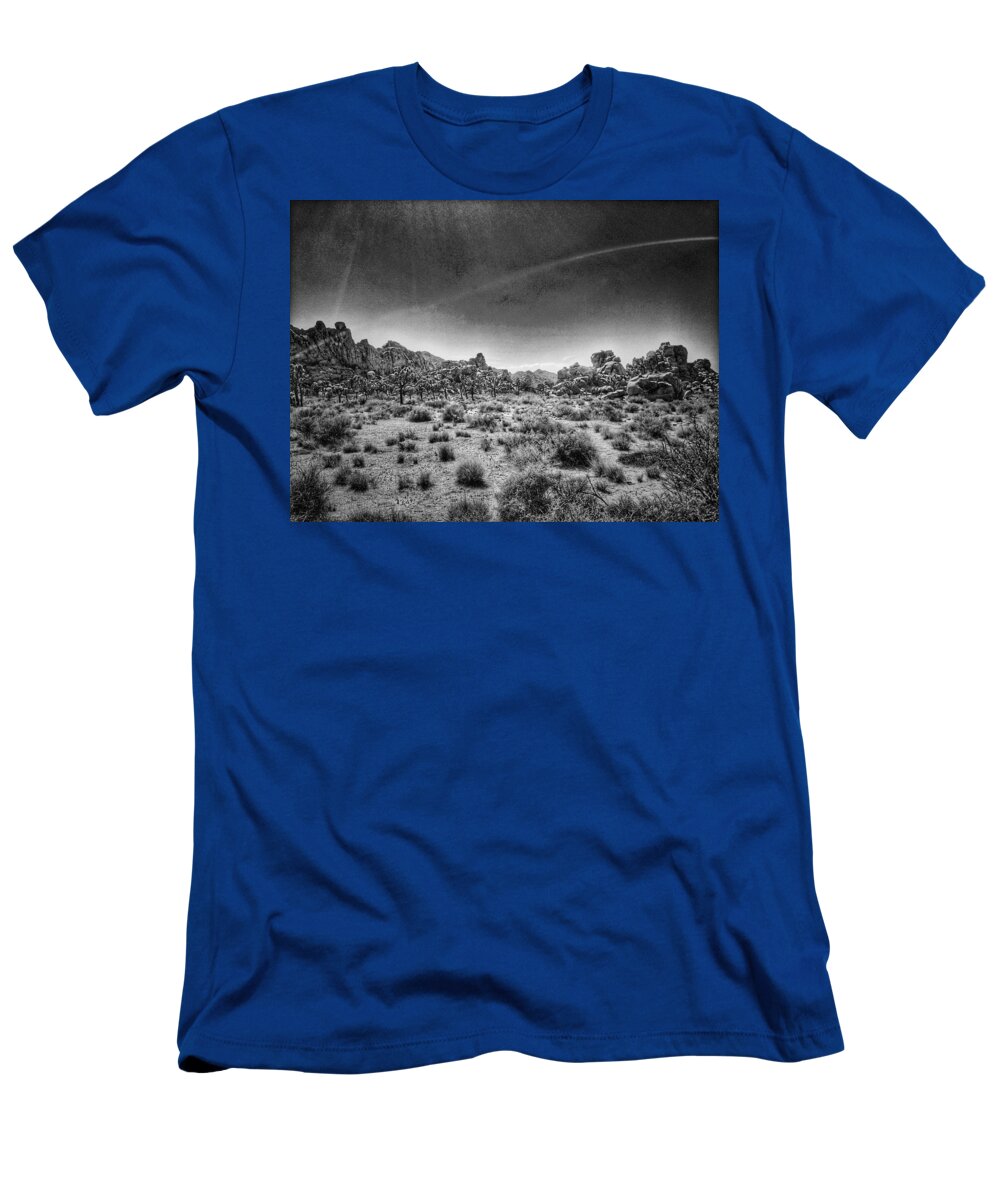 Joshua Tree T-Shirt featuring the photograph Hemingway Landscape 1 - BW by Kyle Mcdonough