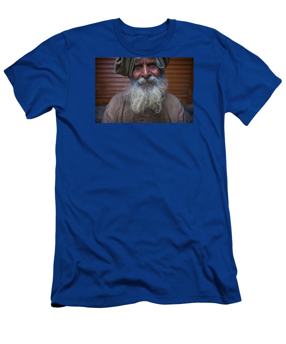 Ganges T-Shirt featuring the photograph Hindu Man by David Longstreath