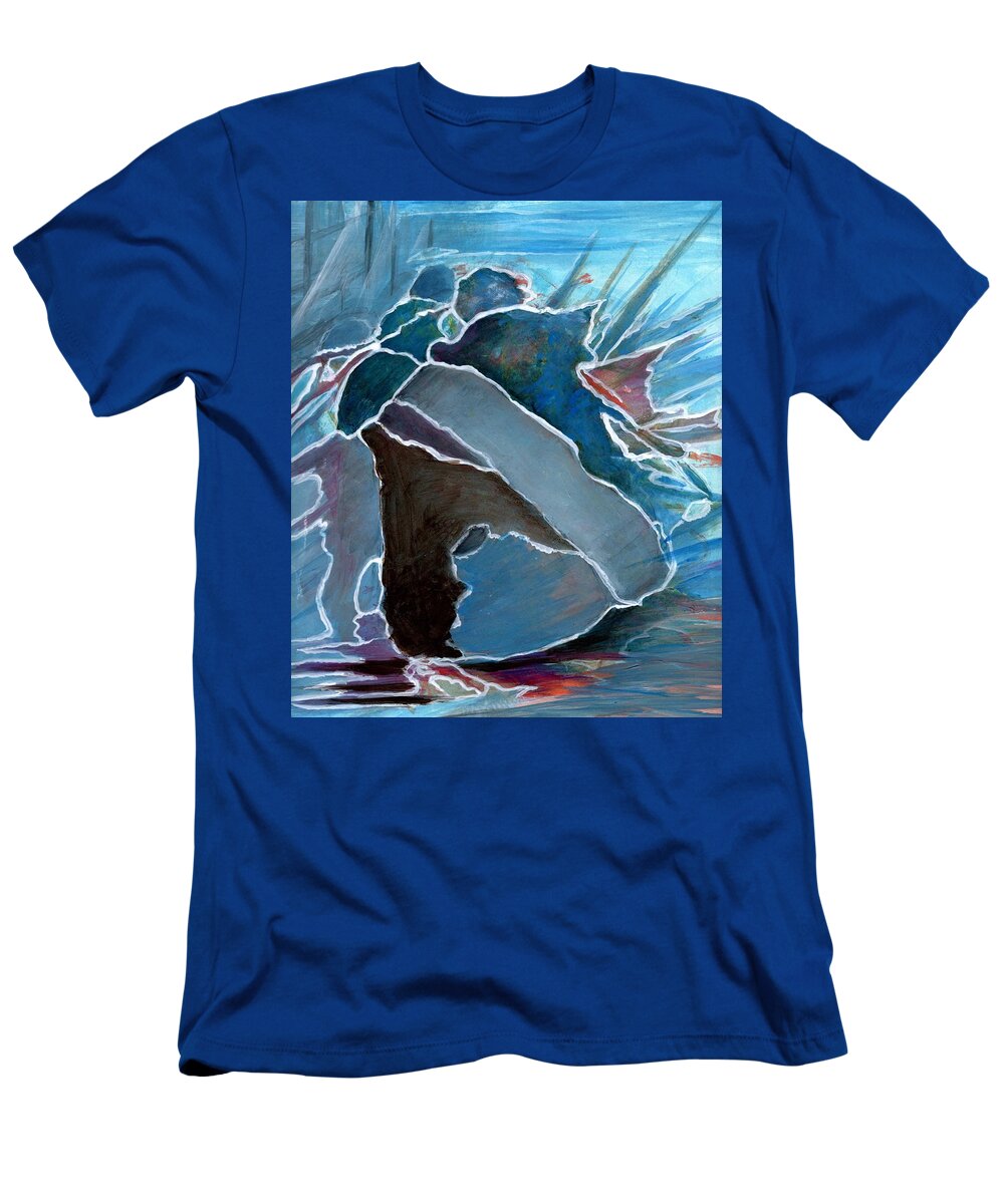 Horizon T-Shirt featuring the painting Horizon by John Edwe