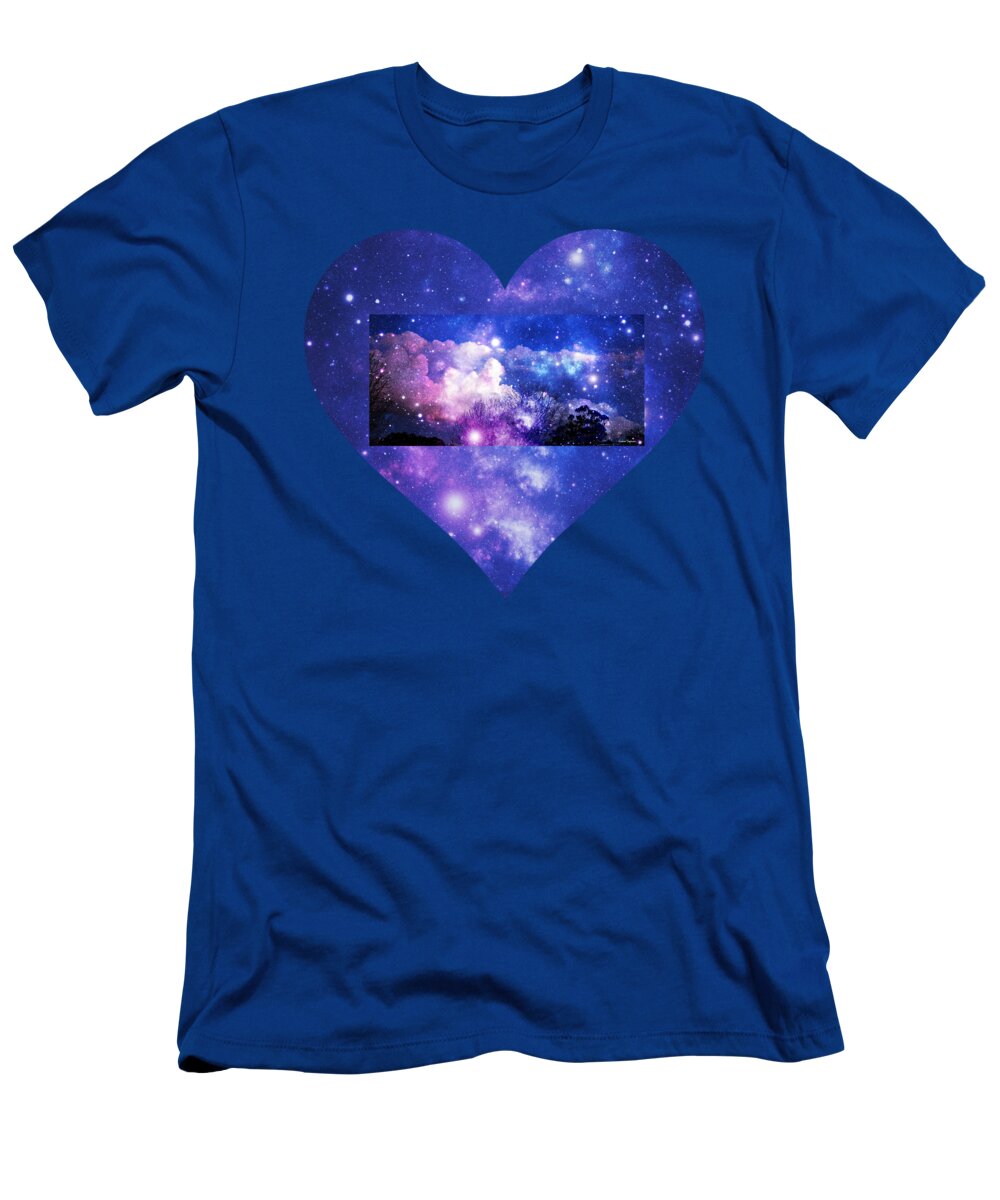 Night Sky T-Shirt featuring the photograph I Love The Night Sky by Leanne Seymour