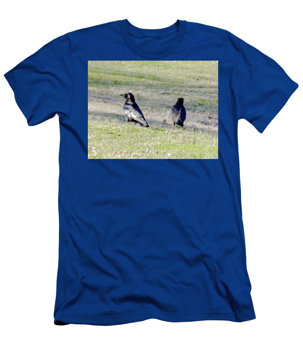 Crows T-Shirt featuring the photograph I Think It's This Way by Wild Thing